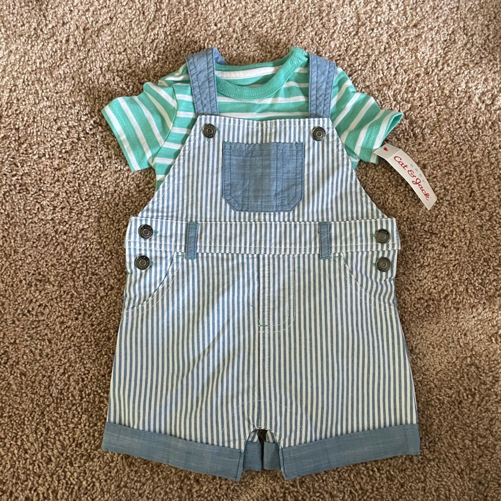 NWT Cat & Jack Short overall sz 3-6 months